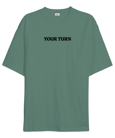 Tisho - Your Turn Çağla Yeşili Oversize Unisex Tişört