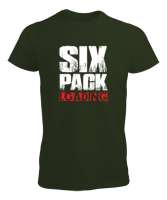 Yükleme - Six Pack Loading Haki Yeşili Erkek Tişört - Tisho