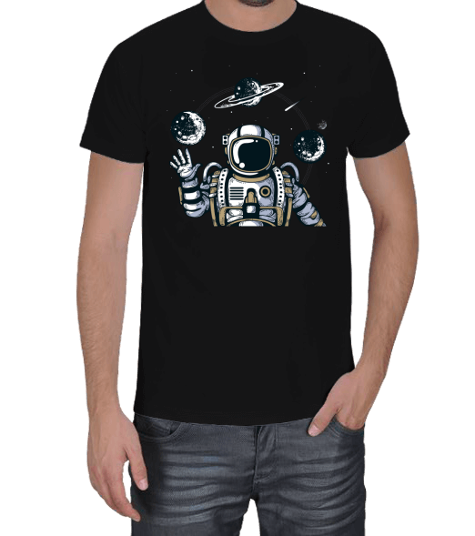Tisho - Yüksek Astronot v1 Erkek Tişört