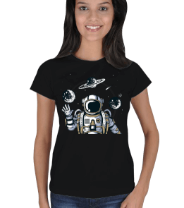 Tisho - Yüksek Astronot v2 Kadın Tişört