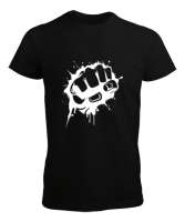 Yumruk - Fist Siyah Erkek Tişört - Tisho