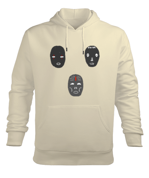 Yüzler Erkek Kapüşonlu Hoodie Sweatshirt - Tisho