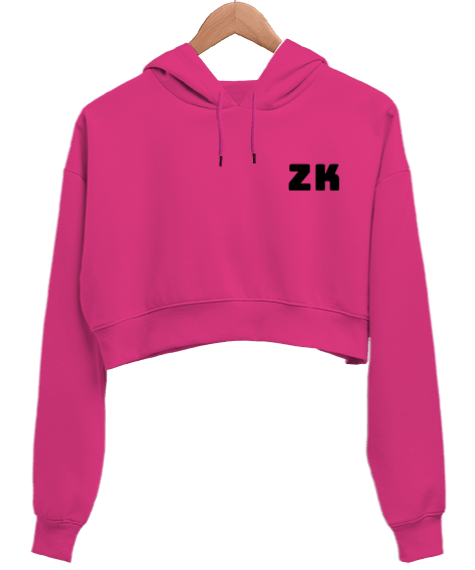 Z kuşağı Kadın Crop Hoodie Kapüşonlu Sweatshirt - Tisho