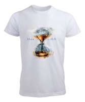 Zaman Beyaz Erkek Tişört - Tisho