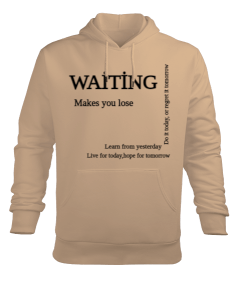 Zaman temalı Erkek Kapüşonlu Hoodie Sweatshirt - Tisho