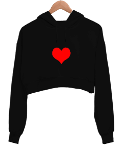 Zamanın geçişi Kadın Crop Hoodie Kapüşonlu Sweatshirt - Tisho