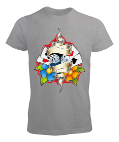 Zar ve kağıt baskılı Erkek Tişört - Tisho