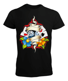 Zar ve kağıt baskılı Erkek Tişört - Tisho