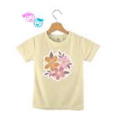 ZARİF ÇİÇEKLER Krem Çocuk Unisex - Tisho