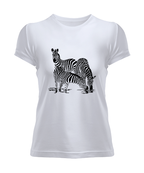 Tisho - Zebra baskılı Kadın Tişört