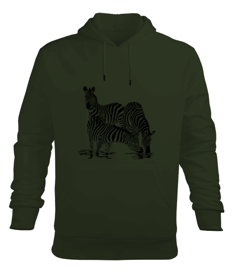 Tisho - zebra sweatshirt Erkek Kapüşonlu Hoodie Sweatshirt