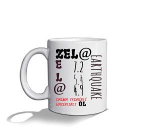 ZELZELE Beyaz Kupa Bardak - Tisho