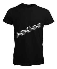 ZİNCİR BASKILI Erkek Tişört - Tisho