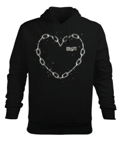 Zincir Kalp Erkek Sweatshirt Erkek Kapüşonlu Hoodie Sweatshirt - Tisho