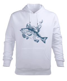 Zıpkın - Spearfishing Erkek Kapüşonlu Hoodie Sweatshirt - Tisho