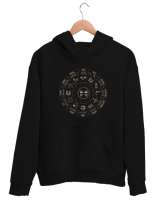 Zodiac - Horoscope - Burçlar - Astroloji Siyah Unisex Kapşonlu Sweatshirt - Tisho
