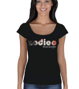 Zodiac özel tasarım bayan T-shirt Kadın Açık Yaka - Tisho