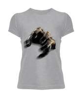 Zombi el Gri Kadın Tişört - Tisho