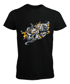 Zombi Zar Tasarım Baskılı Erkek Tişört - Tisho