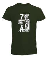 Zombi - Zombie Haki Yeşili Erkek Tişört - Tisho
