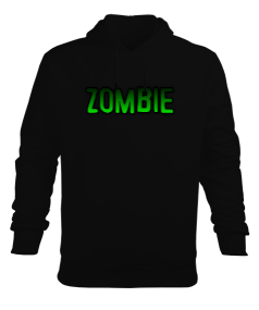 Zombi Zombie yazılı kapşonlu hoodie sweatshirt Erkek Kapüşonlu Hoodie Sweatshirt - Tisho