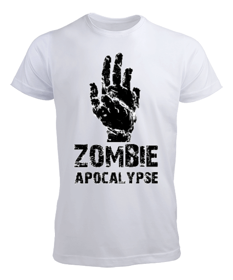 Tisho - Zombie Apocalypse Tasarım Baskılı Erkek Tişört