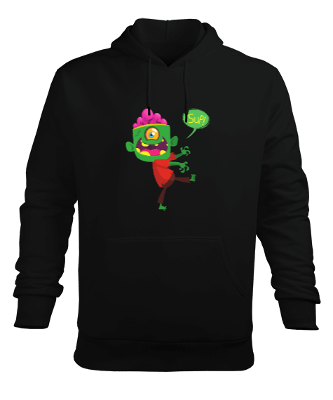 Tisho - zombie Erkek Kapüşonlu Hoodie Sweatshirt