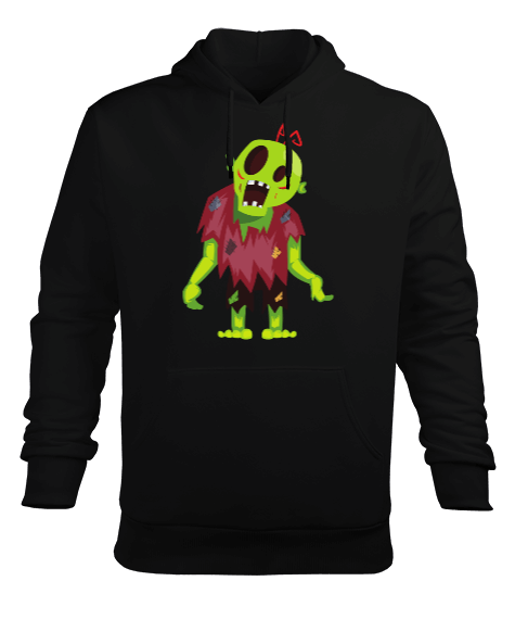 zombie Erkek Kapüşonlu Hoodie Sweatshirt - Tisho