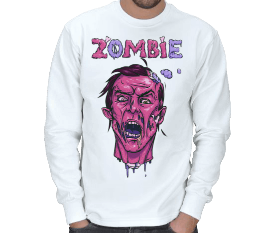 Tisho - Zombie ERKEK SWEATSHIRT