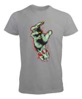 Zombie Hand - Zombi Eli Gri Erkek Tişört - Tisho