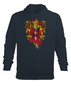 Zombie X Erkek Kapüşonlu Hoodie Sweatshirt - Tisho