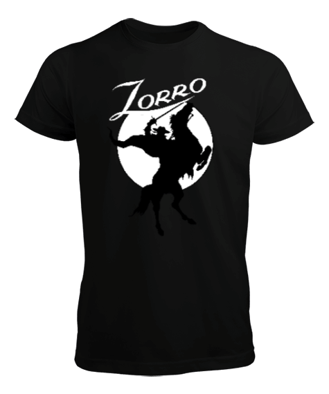 Tisho - Zorro Efsanesi Siyah Erkek Tişört
