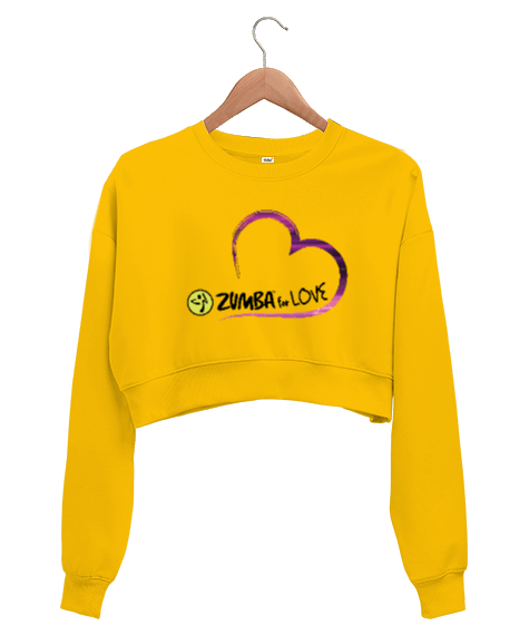 Tisho - Zumba Love Kadın Crop Sweatshirt