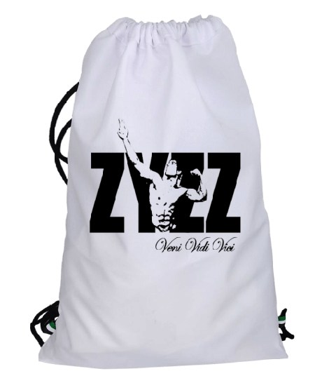 Tisho - Zyzz Baskılı Büzgülü spor çanta